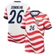 Men's USA National Team Alejandro Zendejas ＃26 Replica White 2026 Home Stadium Soccer Jersey