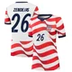 Women's USA National Team Alejandro Zendejas ＃26 Replica White 2026 Home Stadium Soccer Jersey