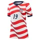 Women's USA National Team Haji Wright ＃19 Authentic White 2026 Home Match Soccer Jersey