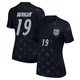 Women's USA National Team Haji Wright ＃19 Replica Blue 2026 Away Stadium Soccer Jersey