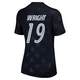 Women's USA National Team Haji Wright ＃19 Replica Blue 2026 Away Stadium Soccer Jersey